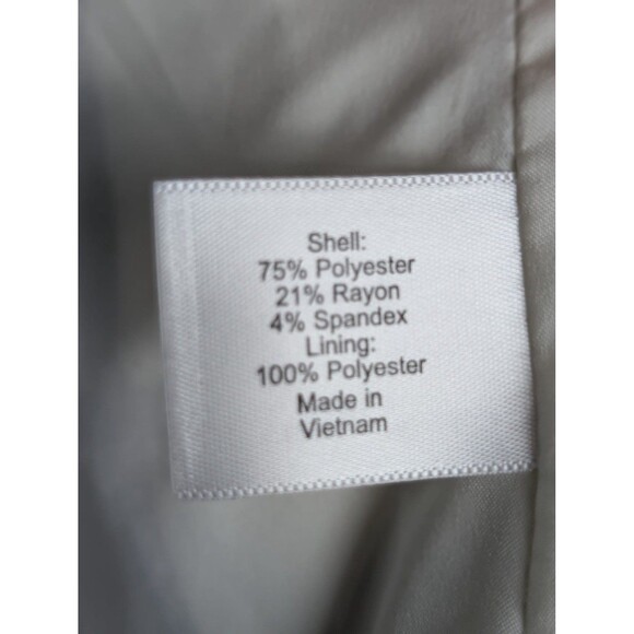 Lane Bryant Blazer Womens 28 White Black Windowpane Open Front Draped Mb - Picture 5 of 9